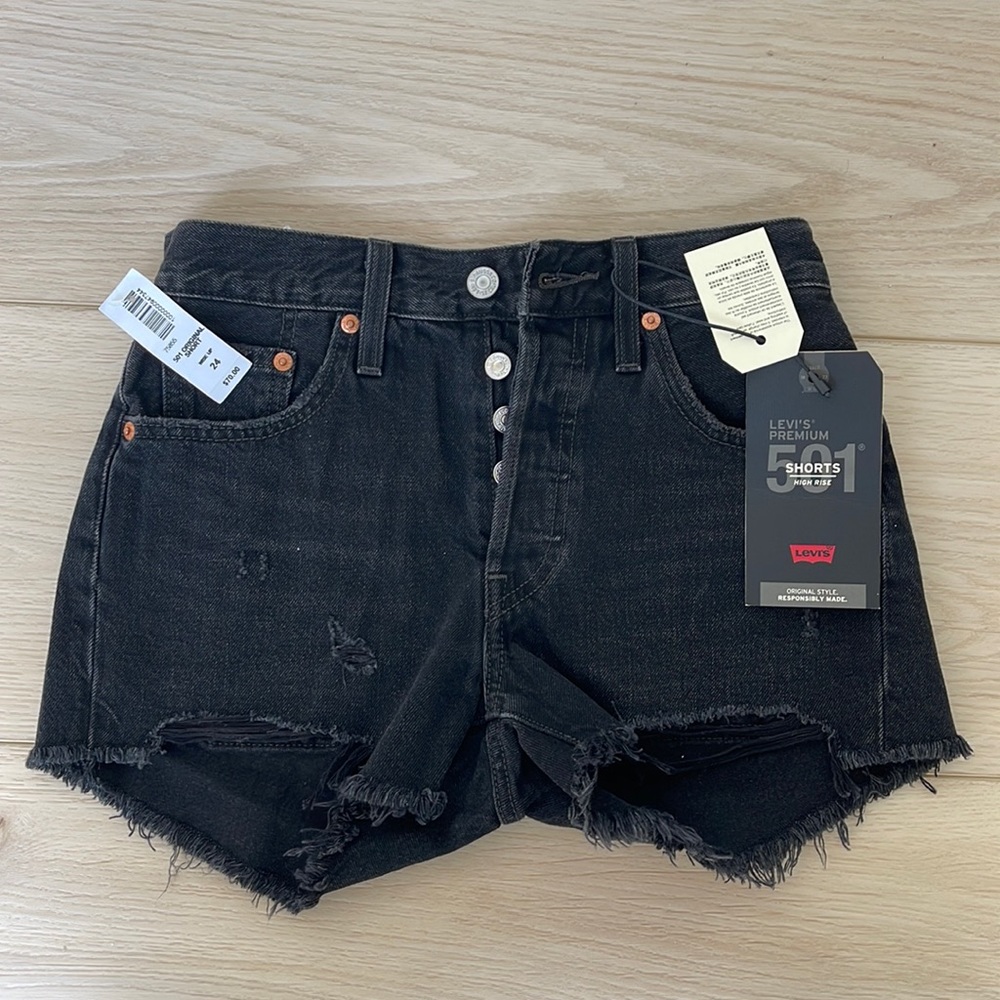Levi’s Original 501 shorts dark wash